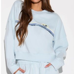 NWT Spiritual Gangster Sunset Stripe Palisades Sweatshirt